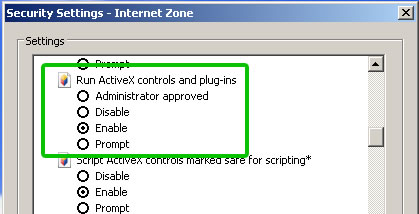 Kuva 4: Internet Explorerin asetusten tarkistaminen